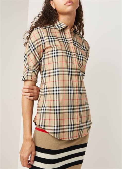 burberry blouse dames zwart|Burberry Blouses for Women .